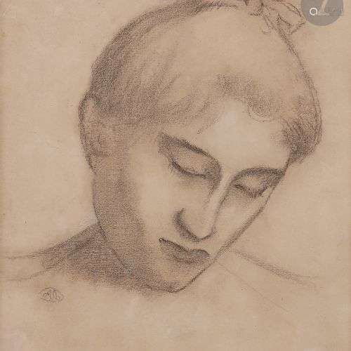 Aristide MAILLOL (Banyuls-sur-Mer 1861 - 1944) Portrait de j...