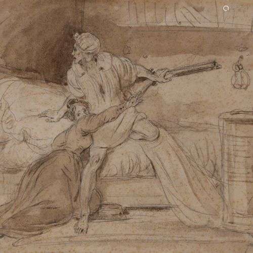 Théophile FRAGONARD (Paris 1806 - Neuilly-sur-Seine 1876) L’...