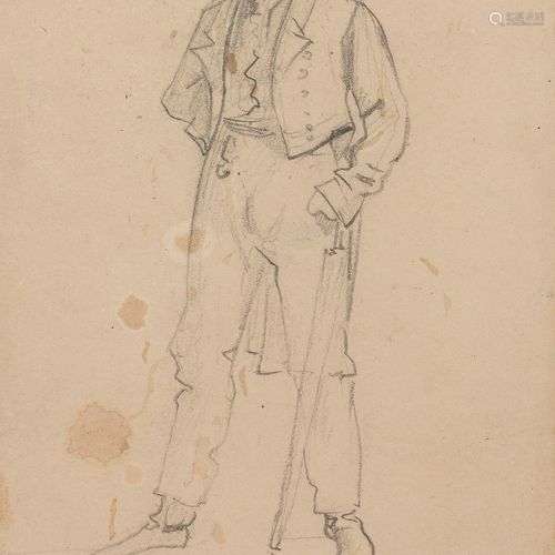 Théodore GÉRICAULT (Rouen 1791 - Paris 1824) Étude d’homme e...