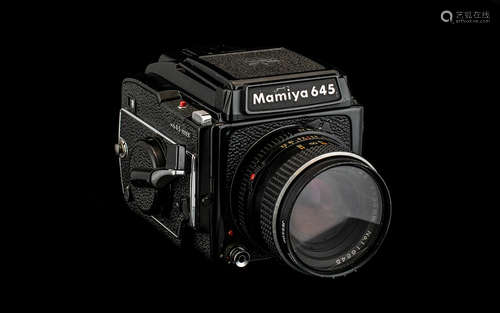 Mamiya 645 Camera Together With Instruction Book