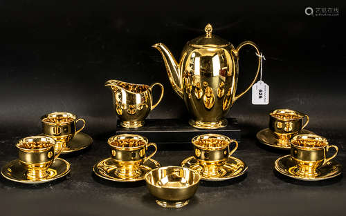 Royal Winton Gold Lustre Tea Set comprising Tea Pot, Milk Ju...