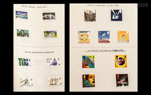 A Largely Complete Set of Mounted Mint GB Stamps from 1958 t...