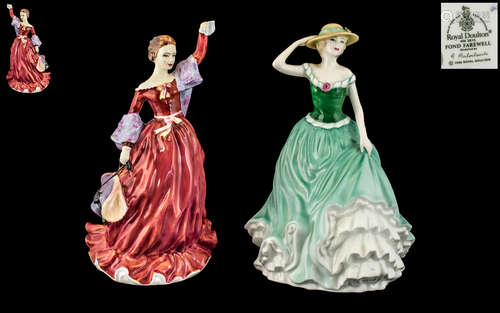 Royal Doulton Hand Painted Pair of Porcelain Figures. 1/ ' F...