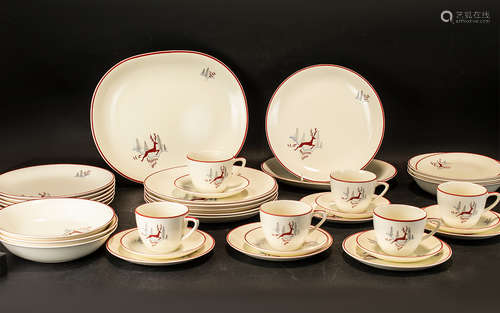 Collection of Crown Derby 'Stockholm' Pattern China, compris...