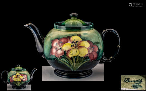 Moorcroft Teapot, Has Had Some Restoration. Please See Photo...