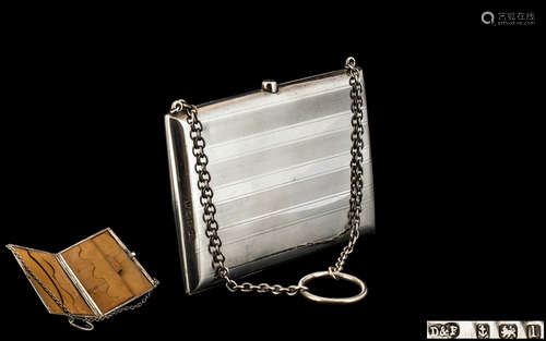 Edwardian Period - Ladies Sterling Silver Card Case / Purse ...