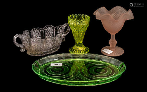 Collection of Early 20th Century Coloured Glass comprising t...