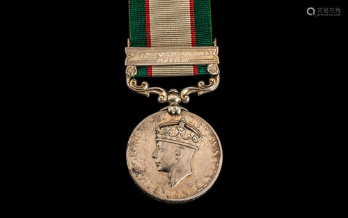 India General Service Medal With North West Frontier 1936-37...