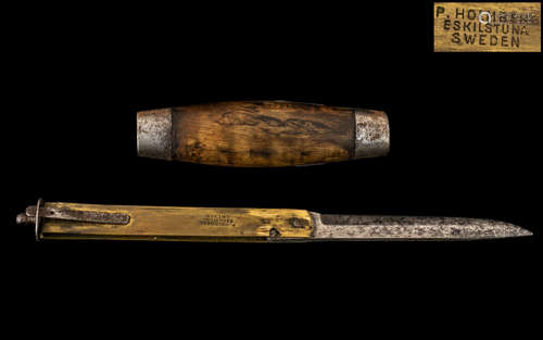 Victorian Barrel Pocket Knife, made by P. Holmberg, Eskilstu...