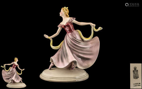 Royal Belvedere Vienna Figure Of A Dancing Girl, Height