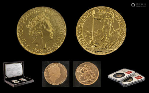 Royal Mint - The United Kingdom Two Coin Gold Set. The Set F...