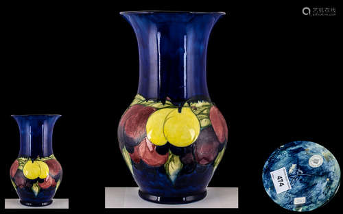 William Moorcroft Huge and Impressive Vase, 'Wisteria' on a ...