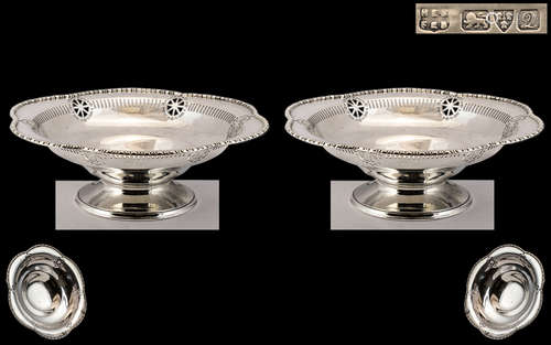 George V - Early Nice Quality Pair of Superb Sterling Silver...