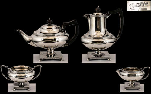 Art Deco Period Designed Superb Quality ( 4 ) Piece Tea Serv...