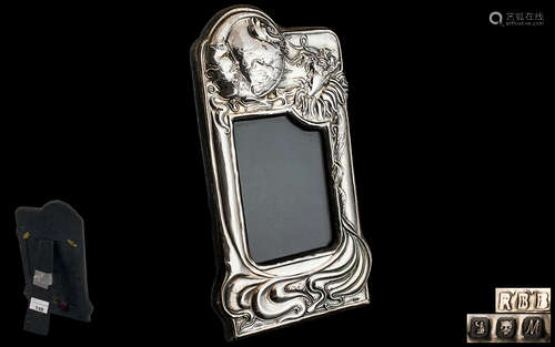 Art Deco Period Stunning Sterling Silver Shaped Photo Frame ...