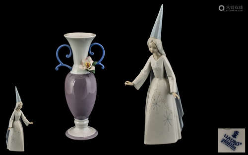 Lladro - Hand Painted Porcelain Figurine ' Fairy Godmother '...