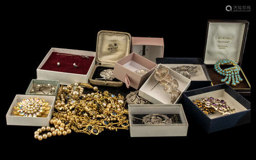 Collection of Quality Vintage Costume Jewellery, comprising ...