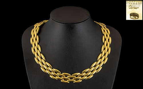 Cartier - An 18ct Gold Gentiane Collection - Stunning Torped...