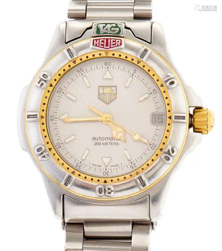 A Tag Heuer stainless steel self-winding wristwatch, screw d...