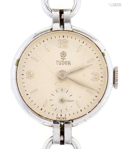 A Rolex Tudor chromium plated lady's wristwatch, conforming ...