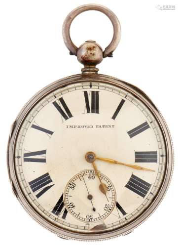 A Victorian silver lever watch, Jacob Wilk, Middlesborough-o...