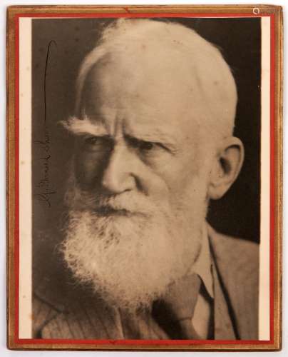 Autograph. George Bernard Shaw - photograph signed in ink G ...