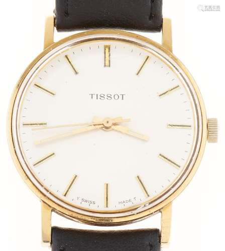 A Tissot gold plated gentleman's wristwatch, maker's box App...