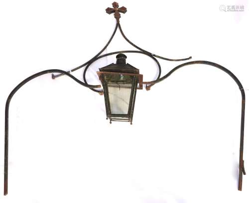 Architectural Antiques. An English wrought iron overthrow, 1...