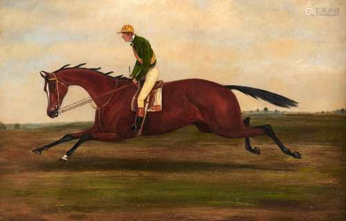 Circle of Samuel Spode (1798-1858) - A Racehorse with Jockey...