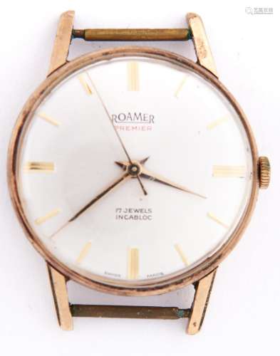 A Roamer 9ct gold gentleman's wristwatch, Premier Not in wor...