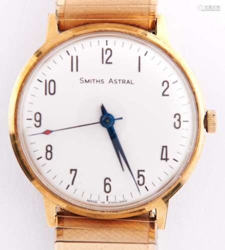 A Smith's gentleman's wristwatch, Astral, c1960, blued steel...