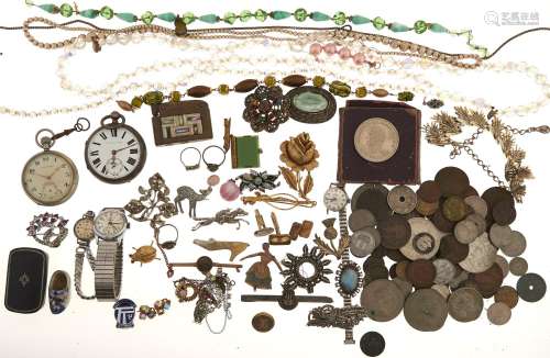 Miscellaneous antique and vintage costume jewellery, to incl...