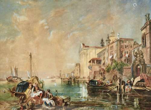 British School, late 19th century - Venice, watercolour, 45....