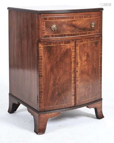 A reproduction mahogany commode in George III style, third q...