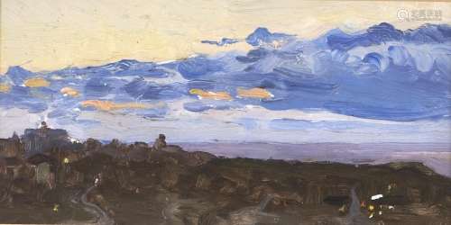 Russian School, 20th c - Landscape and other oil sketches, s...
