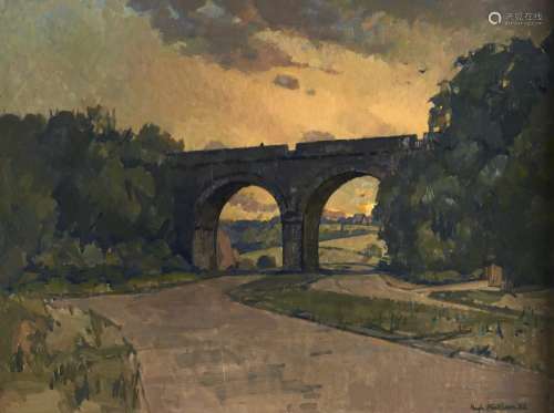 Hugh Ralph Micklem (1918-2009) - The Viaduct, signed and dat...