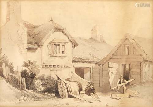 Letitia Byrne (1779-1849) - Butley Bridge at Prestbury Chesh...