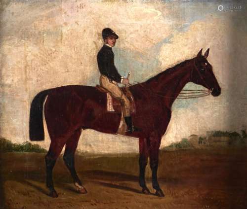 Follower of Henry Thomas Alken - Racehorse with Jockey up, b...