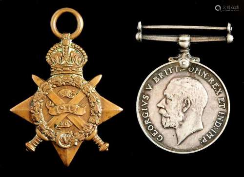 Word War I pair, 1914-15 Star and British War Medal L8212 L ...