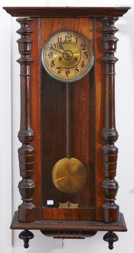 A walnut Vienna wall clock, c1910, pendulum, 91cm h Chapter ...