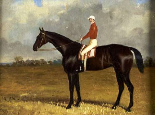 Manner of John Frederick Herring - Portrait of a Racehorse w...