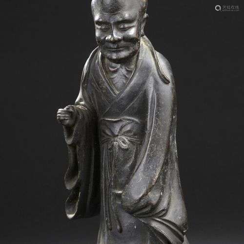 Statue de Luohan en bronze Chine, fin du XIXe siè…