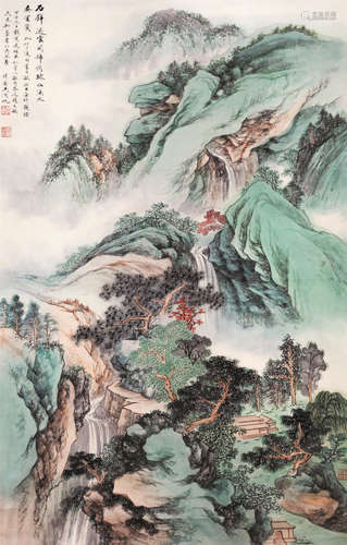 青山绿水 吴湖帆