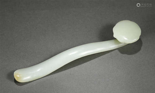 A Pale Celadon Jade Ruyi Scepter