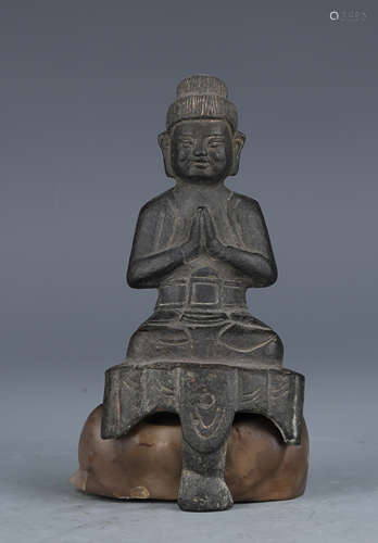 A Bronze Seated Figure of Sakyamuni