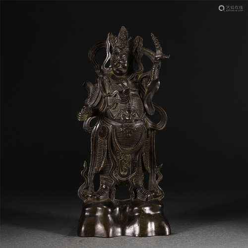 A Bronze Standing Figure of Vajra