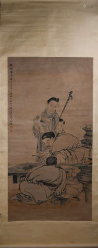 A Chinese Painting of Figures