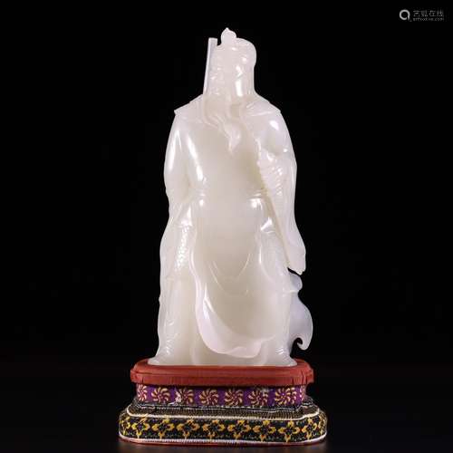 Nephrite Statue of Guan Yu