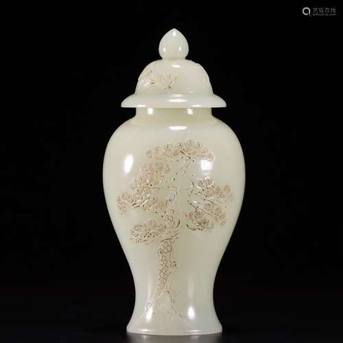 Nephrite Poem Ginger Jar