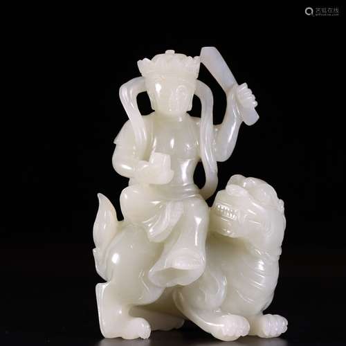 Nephrite Figure of Manjushri